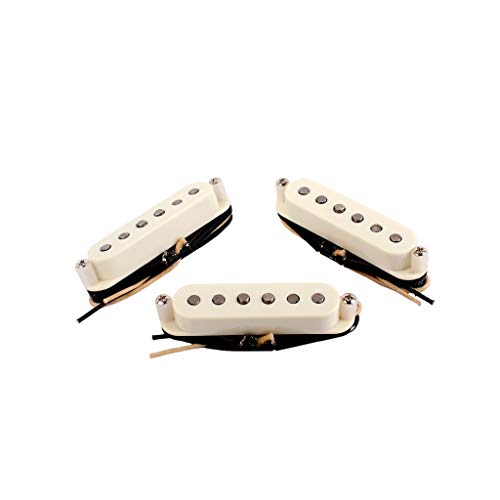 Alnicov Captadores de bobina única SSS Alnico 5 captadores de pescoço/meio/ponte para guitarra elétr
