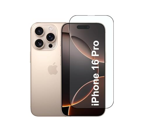Image of Premium Tempered Glass Screen Protector Compatible with iPhone 16 Pro Max (6.9 Inch) | 9H Hardness | Edge to Edge Protection | Anti Scratch | Bubble Free Installation | HD Clear | Ultra Thin Screen Guard