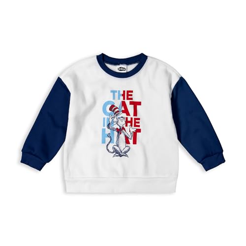 Image of Dr. Seuss Cat in the Hat Boys Fleece Sweatshirt and Pants Set for Toddler