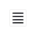 BUILDMART - 8x8 White Modern AC Vent Cover - Decorative Air Vent - Standard Linear Slot Diffuser - Register Grille for Ceiling, Walls & Floors - Texas Buildmart