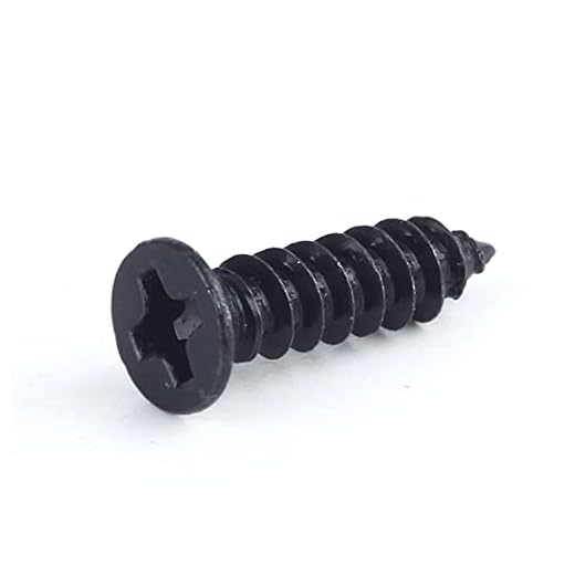 ZZTWER 50 Stück M1.5 M2 M2,6 M3 Schwarzer Stahl-Mini-Micro-kleine Phillips Flacher Senkkopf-Kopf selbst klopfter Holzschraube für Laptop Schrauben (Color : Green, Größe : 12mm)