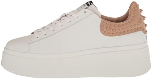 Ash Women's Moby Studs Sneaker, White/Skin/Skin, 9 | Image 7