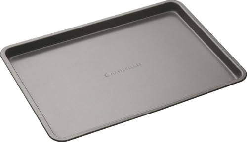 MasterClass Backblech, Antihaft-Backblech zum Backen und Braten 35x25x2cm, mit Hülle, Grau – Ansicht 1