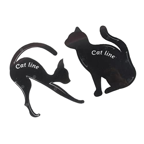Plantilla de Deluxe para Delineador de Ojos con Forma de Gato, 2 Piezas miniatura 4