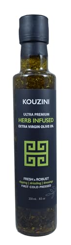Two - Infused Kouzini Greek Extra Virgin Olive Oil (2x250ML Bottle)