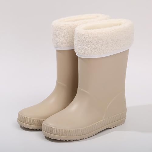 Girl's Winter Snow Boots Infant Faux Fur Lined Ankle Booties Warm Anti-Slip Outdoor Cute Shoes Toddler Walking Shoes3