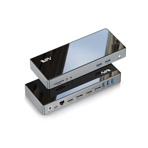 USB 3.0 Docking Station, IVIIN Universal USB Docking Station Dual Monitor 4K HDMI and Displayport 5K, Triple Display Displaylink USB C Dock Compatible with USB A/C Laptop MacBook M1/M2 Dell HP Lenovo