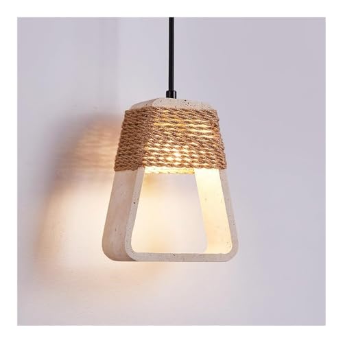 Lampe suspendue japonaise travertin jaune pour éliminer l'éclairage froid