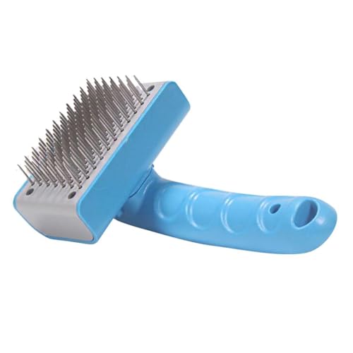 PERSELOSO Cepillo para Perros y Mascotas con Púas para Eliminar Pelo Suelto Peine Deslanador con Mango Antideslizante Ergonómico para Cuidado y Baño Masajeador para Pelaje Brillante