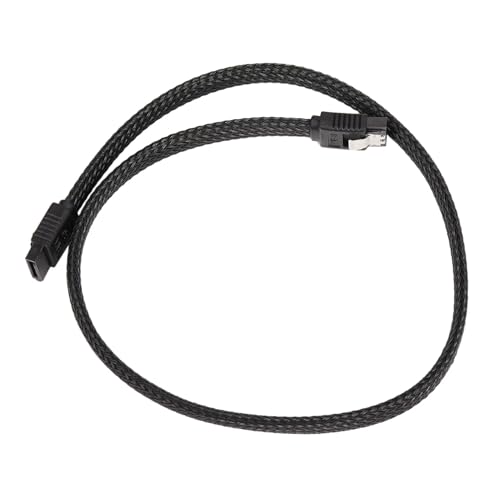 Cable de datos SATA 3.0 50 cm con funda de nylon negro miniatura 4
