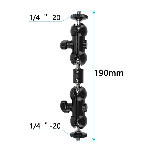 Camvate 360 Degree 1/4" Articulating Magic Arm Mount Adapter For Camera Monitor Led Light - 1116 #TOP1