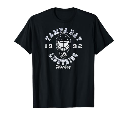 Tampa Bay Lightning Hockey Mask Black Officially Licensed T-Shirt