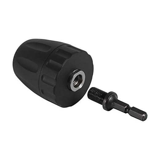 Dewin Bohrfutter - 3/8-24UNF 0.8-10MM Keyless Bohrer Chuck Clip w / 1/4 '' Hex Shank Rod Adapter