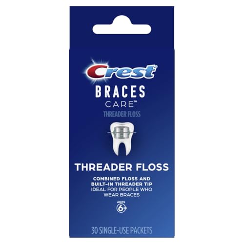 Crest Braces Care by Threader Floss (30) Single-Use Packets