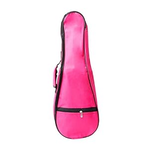 24 pouces de qualité supérieure Ukulele Case 5MM rembourrage avec sangles réglables,Rose - Les Beatles, Paul McCartney, John Lennon, RIngo Starr, George Harrison
