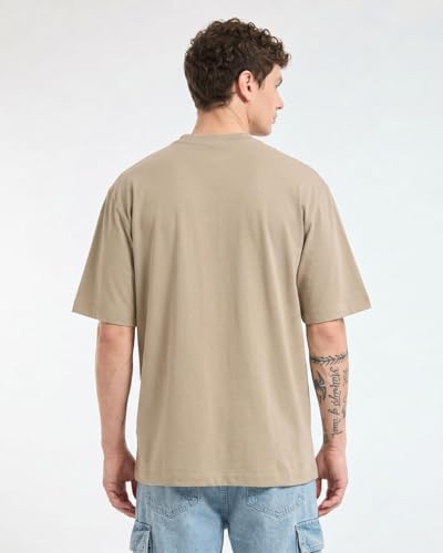 Image of Wellbi Bamboo Oversized Half Sleeve T-Shirt for Men | Naturally Antibacterial & Eco-Friendly | Breathable Organic Bamboo Cotton Blend | Moisture-Wicking Sustainable Wear