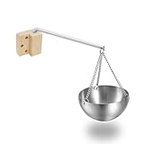 hzexun Verdampferschale für die Sauna, Edelstahl Sauna Aromaschale,Sauna Schale aus Speckstein fur Traditionelle Sauna oder Infrarotsauna (Edelstahl)