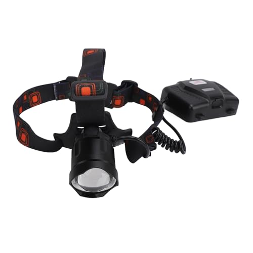 Linterna frontal LED P70 recargable de alta potencia y ángulo ajustable para construcción 4