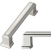 Long Cabinet Handles - 10 Pack / 3.75 Inch96mm, Silver Drawer Pulls for Decorative Drawer Bathroom Cabinet Kitchen Cupboard Door Handle Bedroom Dresser Drawer