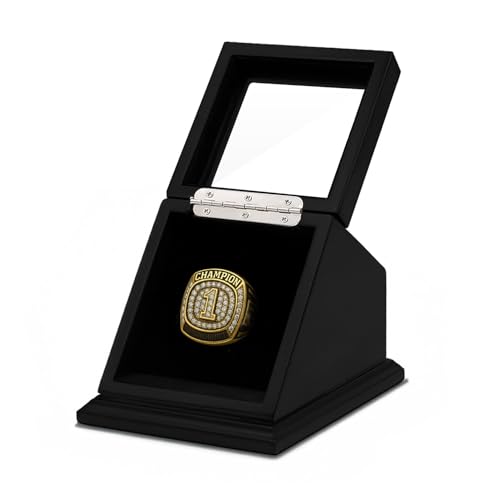 CHEZ MONETT Championship Ring Display Case Big Ring Storage Box (Matt Black 1 slot)