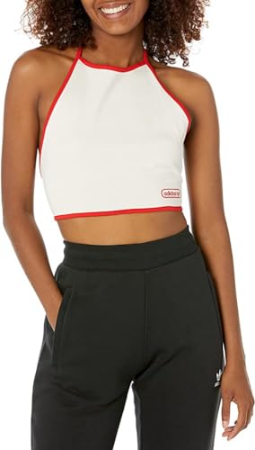 Top à nouer adidas Originals en coton non teint ajustable avec bordures gansées