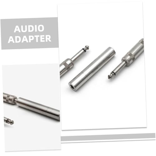 Cable para guitarra y micrófono extendido con este adaptador hembra de audio estéreo 3