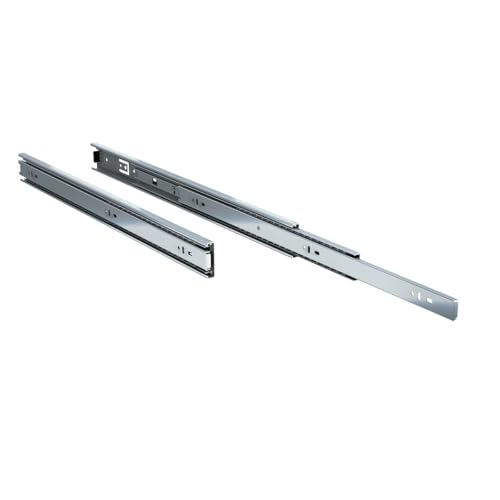 TCH Hardware 22" Inch 100 LB Steel Full Extension Ball Bearing Drawer Slides - Kitchen Cabinet Desk Draw
