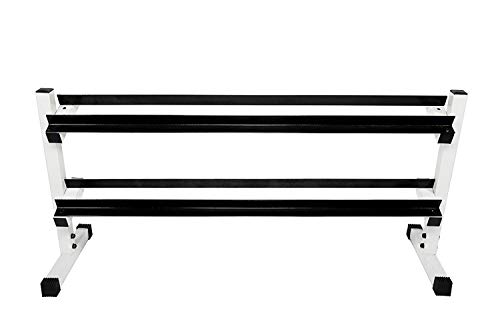 Ader DURABLE BLACK ANGLE STEEL Dumbbell Rack 2 Tier 54