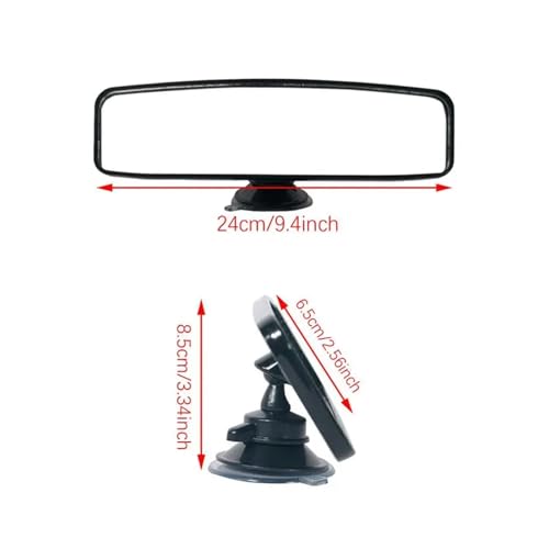 Espejo retrovisor interior de alta definición con diseño alargado y clip 6