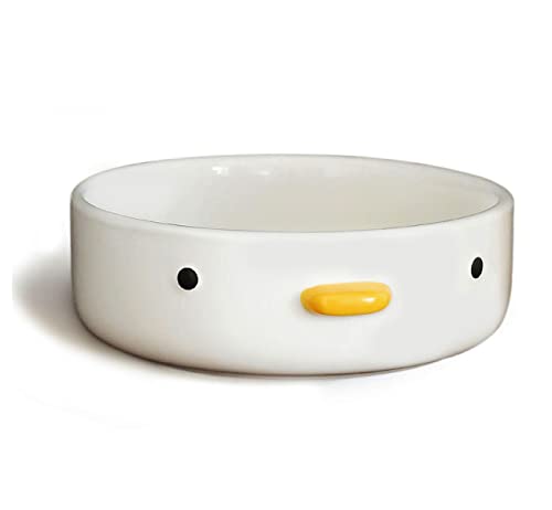 Purroom Funny Cute Duck 6'' Salad Bowl, Handmade Glaze Chick Safety Ceramics Large Pasta Bowls, Home Family, Friend. #TOP14