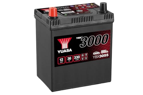 Yuasa YBX3055 12V 36Ah 330CCA Sealed Maintenance Free High Performance Car Battery