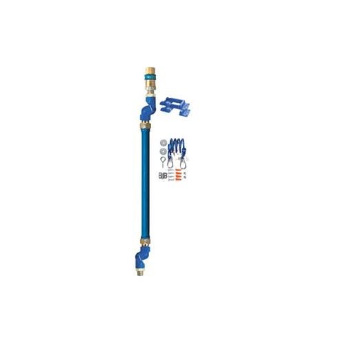 3/4" Blue Hose Moveable Gas Connector Hose 60" Long with Blue PVC by Dormont – Commercial Grade