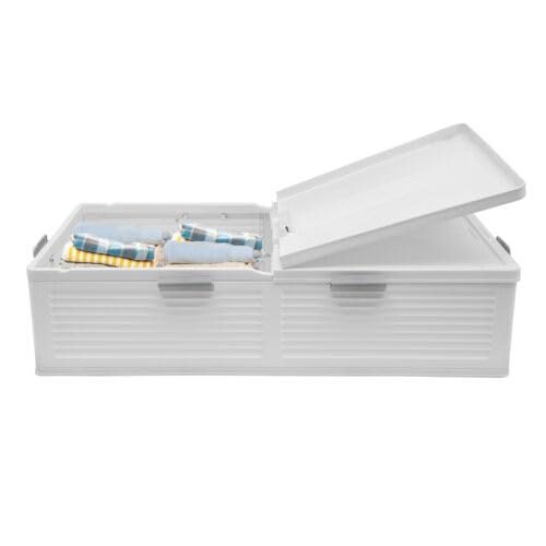Weiß Aufbewahrungsbox Aufbewahrungsorganizer Aufbewahrungsbox mit Decke, für Schlafzimmer, Badezimmer, Kleiderschrank, Waschküche, Hauswirtschaftsraum, Kinderzimmer, Klassenzimmer, Büro