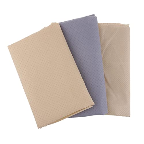 perfk 1 Yard Rutschfester Material, Gewebe mit Gummi Punkte schneidern Tuch Material, Gewebe für Heim Basteln, Grau
