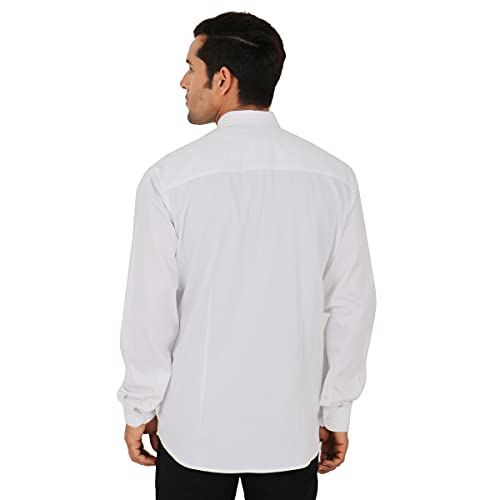Image of SHIRT THEORY Solid White Cotton Full Sleeves Casual Shirt for Men II Stylish Shirt for Men II Exclusive Men Casual Shirt II Luxury Shirts || Shirt for Men ||