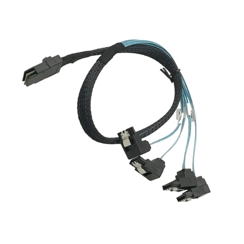 Cable interno S-AS 36PIN a 4 SATA 7PIN con cierre 1.0 m miniatura 3