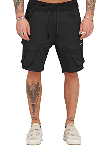 Wangdo Mens Cargo Shorts,Hiking Athletic Running Shorts,Training Workout Gym Shorts For Men(Black-M) #TOP19