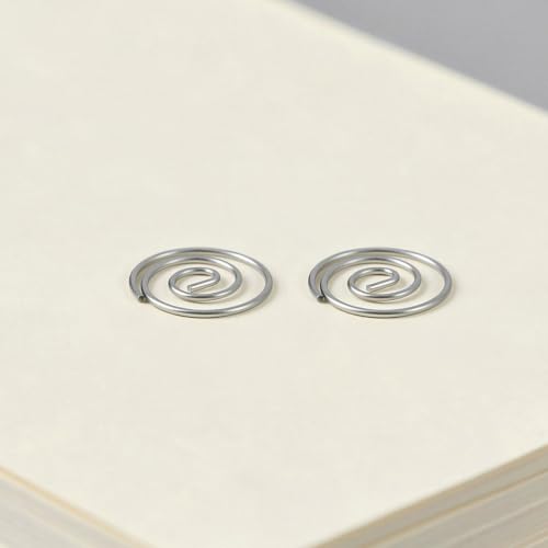 SOLUSTRE 150 szt. okrągłych metalowych spinaczy do papieru, minimalistyczny