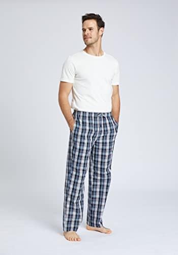 JupiterSecret Mens Pajama Pants Set Cotton Lightweight Plaid Sleep & Lounge 3-Pack PJ Bottoms with Pockets and Button Fly — 사진 2