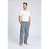 JupiterSecret Mens Pajama Pants Set Flannel Cotton Plaid Sleep & Lounge Pants, PJ Bottoms with Pockets and Button Fly