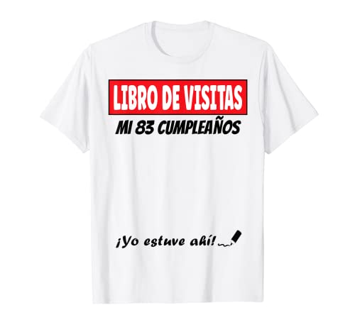 Libro De Visitas - 83 Años Cumpleaños Divertido Regalo 1938 Camiseta