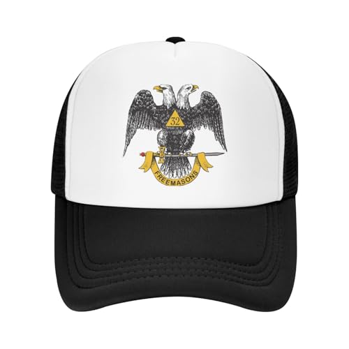 Freemasonry and Scottish Rite Trucker Hat Snapback Mesh Baseball Cap Unisex2