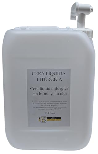 Parafina Líquida 10 Litros con Grifo, para Quinqués, Antorchas, Lámparas de Aceite, Velas