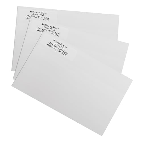 Clear Personalized Return Address Labels Without Dispenser - Roll of 250 Custom See Through Transparent Stickers - Thumbnail 3