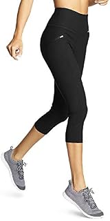 Eddie Bauer Women's Trail Tight Capris - High Rise, Black Regular XL