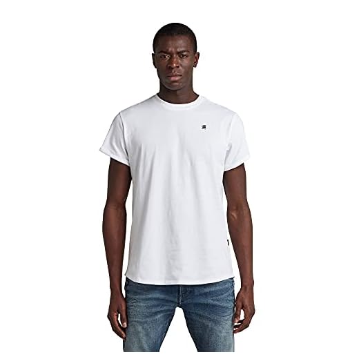 G-STAR Lash Jersey T-shirt, T-Shirts Uomo, Bianco (white D16396-B353-110), M