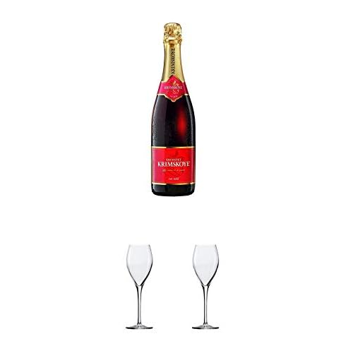 Krimskoye ROT mild Krimsekt Ukraine 0,75 Liter + Sekt- und Champagnerglas Stölzle 1 Glas - 215/29 + Sekt- und Champagnerglas Stölzle 1 Glas - 215/29