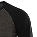 Mens Henley Long Sleeve Raglan T-Shirt Fashion Button Cotton Fall Shirt Casual Lightweight Crew Neck Shirts (Small,Brown 2)