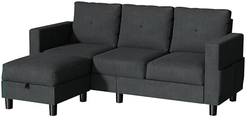 JY QAQA Convertible Sectional Sofa Couch with 3-Seat Sofa JY QAQA Convertible Sectional Sofa Couch with 3-Seat Sofa