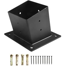 Pergola Brackets, 15 Slanted Roof Pergola Brackets Kit Constructing Wall Mount Angled Corner Bracket 4x4 LumberActual 3.5x3.5 Wood Beams Elevated for Outdoor Backyard Pergolas,Gazebos,PorchsB